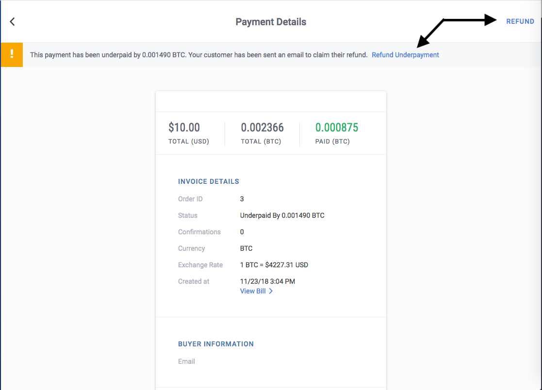 How Do I Refund An Underpaid Invoice Bitpay Support - 