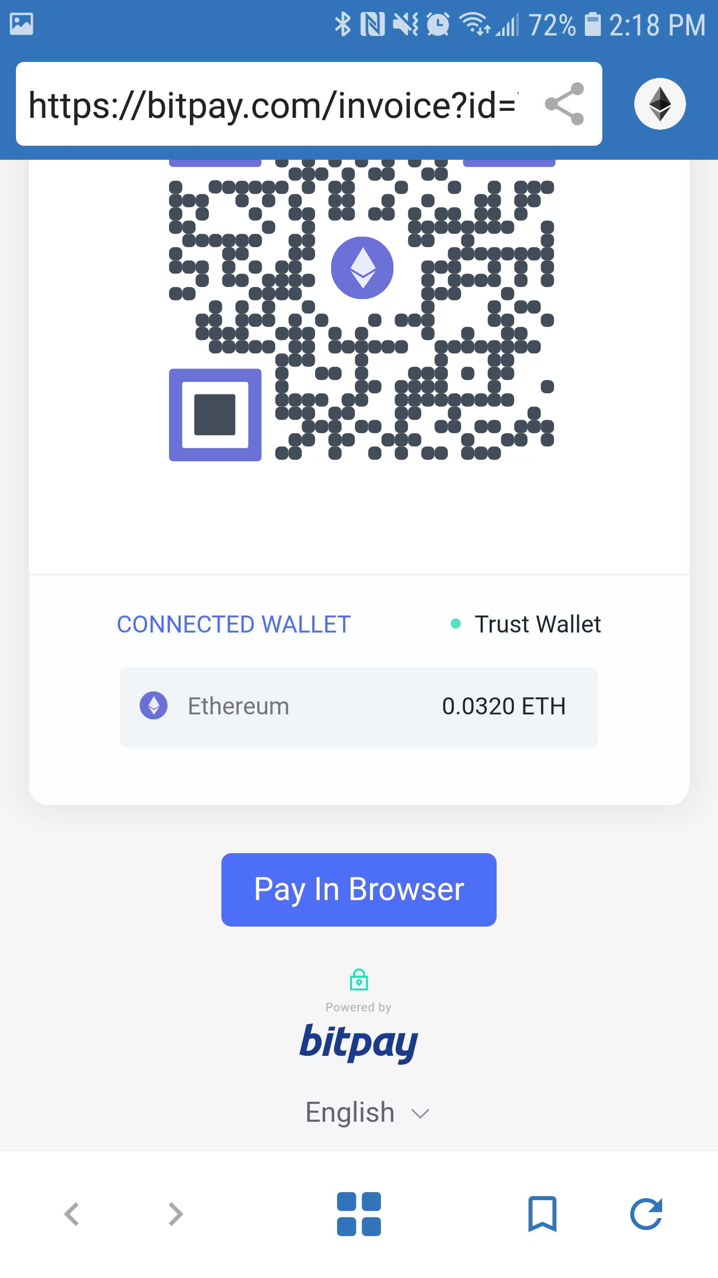 How do I pay an invoice from a DApp browser? – BitPay Support