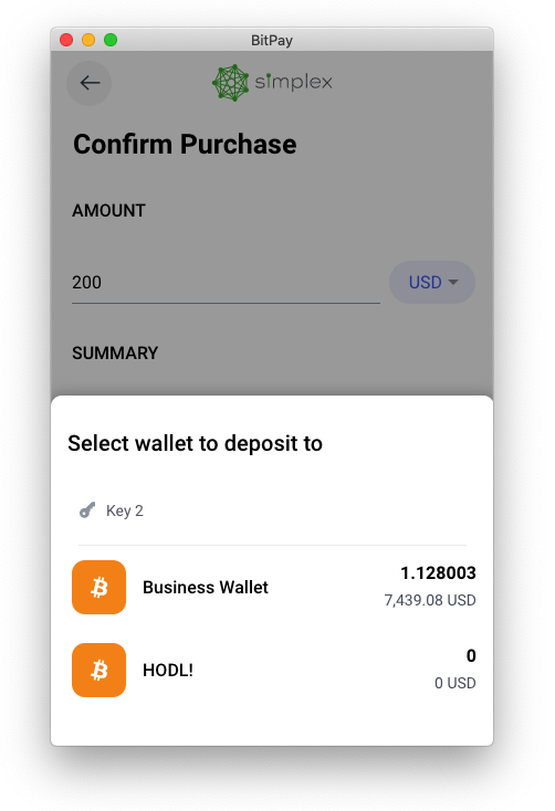 how long does simplex bitcoin buy take