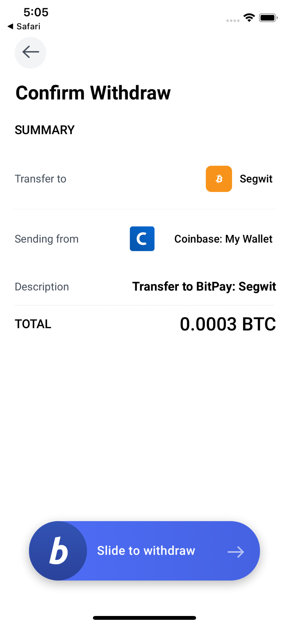 coinbase payment processing