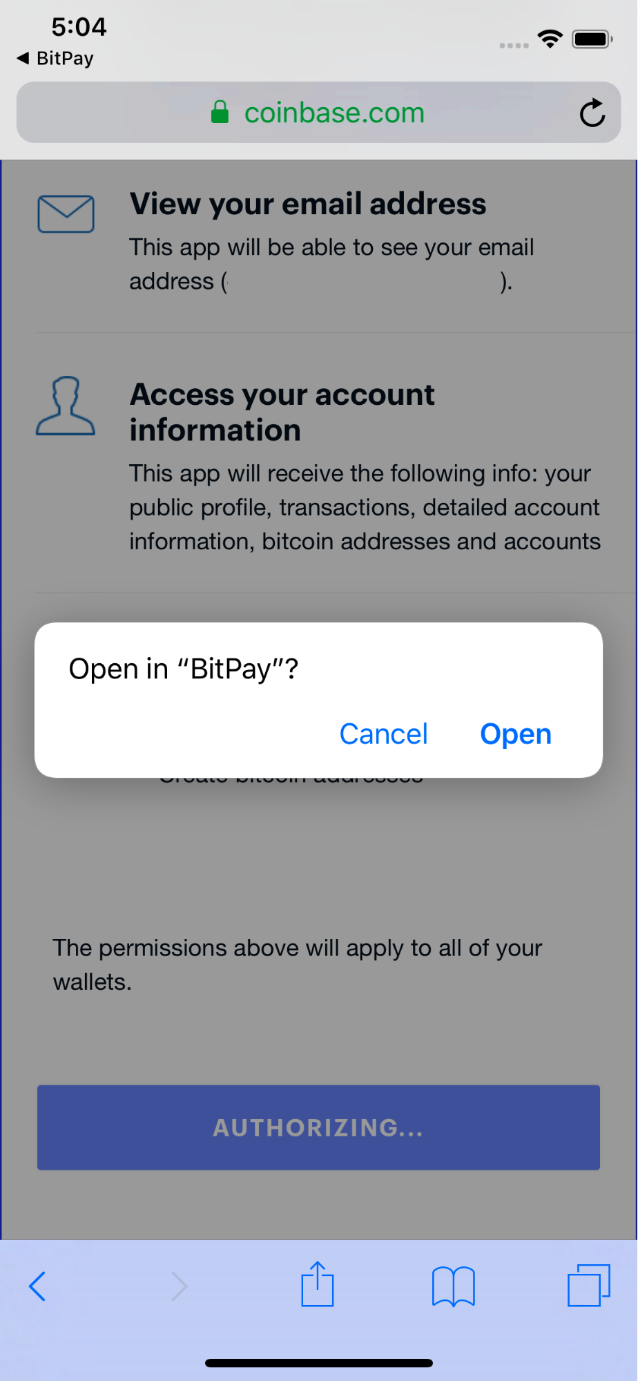 coinbase oauth